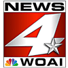 San Antonio Crime Stoppers logo with badge and text.