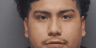 Suspect photo for San Antonio Crime Stoppers alert, focusing on community safety and crime preventio.